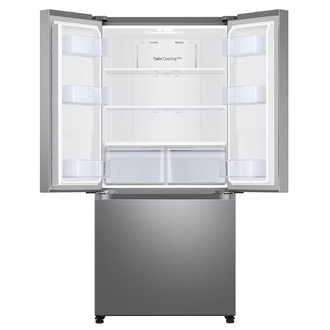 Samsung 18 cu. ft. 33" Wide 3-Door Smart Counter Depth Stainless Steel French Door Refrigerator 22132SD132 - RF18A5101SR - Scratch & Dent (Moderate)