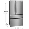 Frigidaire Gallery 22 Cu. Ft. Counter-Depth 4-Door French Door Refrigerator 3SD1011 - GRMG2272CF - Scratch & Dent (Moderate)