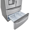 LG 27.8-cu ft 4-Door French Door Refrigerator with Dual Ice Maker in Fingerprint Resistant Steel 5SD197 - LRMXS2806S - Open Box