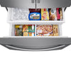 Samsung 28 cu. ft. Large Capacity 3-Door French Door Refrigerator in Stainless Steel 4SD424 - RF28T5001SR - Scratch & Dent (Minor)