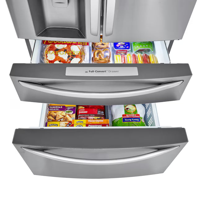 LG 30 cu. ft. Smart French Door Refrigerator with Craft Ice™ & Full-Convert™ Drawer 31135SD270 - LRMXS3006S - Scratch & Dent (Minor)