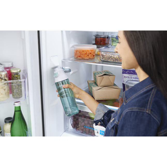 Frigidaire Gallery 20 Cu. Ft. 30" Wide Standard-Depth French Door Refrigerator in Stainless Steel 20SD80 - GRFN2023AF - Scratch & Dent (Minor)