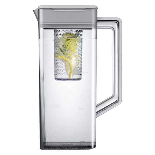 Samsung 31.5-cu ft 3-Door ENERGY STAR Smart French Door Refrigerator with Dual Ice Maker in Stainless Steel 22442656 - RF32CG5300SR - Scratch & Dent (Minor)