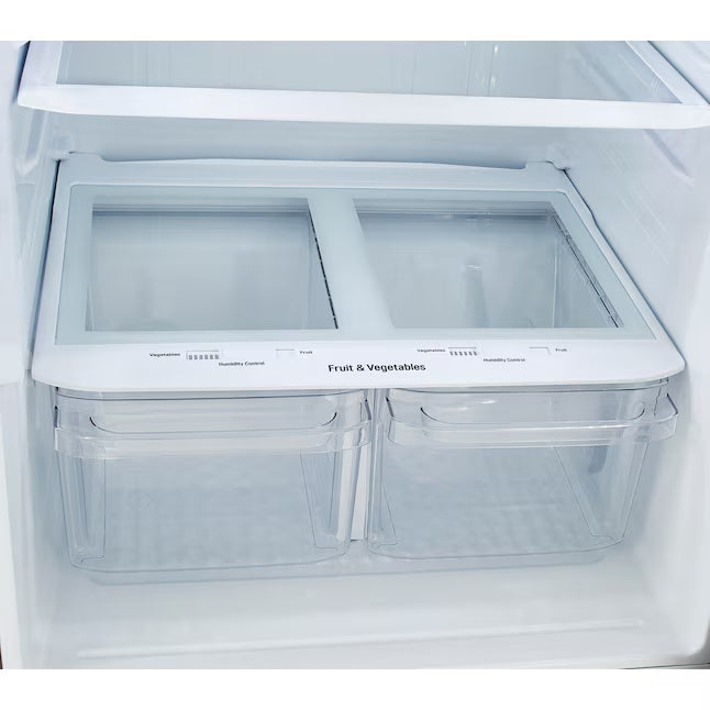 LG 33" Wide 24 cu ft Top Freezer Refrigerator with Internal Water Dispenser and LED Lighting LRTLS2403S - Scratch & Dent (Minor)