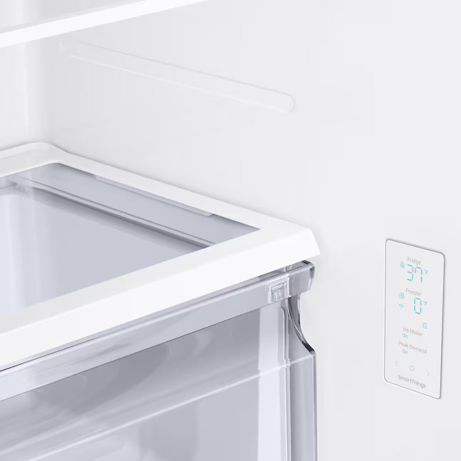 Samsung 18 cu. ft. 33" Wide 3-Door Smart Counter Depth Stainless Steel French Door Refrigerator 22132SD132 - RF18A5101SR - Scratch & Dent (Moderate)