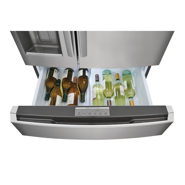 Frigidaire Gallery 22 Cu. Ft. 4-Door Counter-depth French Door Refrigerator with Ice Maker (Fingerprint Resistant Stainless Steel) ENERGY STAR GRMC2273CF - Scratch & Dent (Moderate)