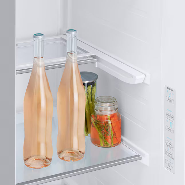Samsung Stainless Steel Bespoke Side-by-Side 28 cu. ft. Refrigerator with Beverage Center™ and Auto Fill Water Pitcher RS28CB7600QL - Scratch & Dent (Moderate)
