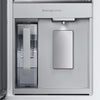 Beverage center with glass door and metallic handle on a Samsung Bespoke 4-Door French Door RF29BB8600QL Refrigerator 