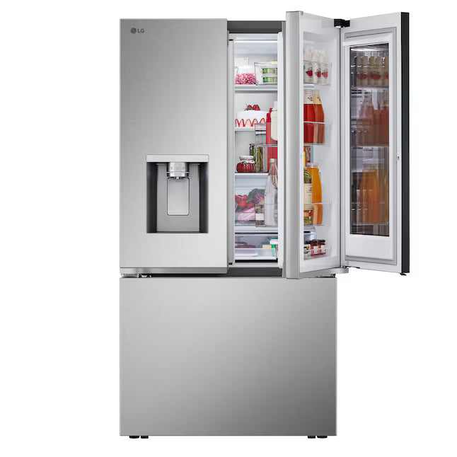 LG 31 cu. ft. Smart Standard-Depth MAX™ French Door Refrigerator with InstaView® Door-in-Door LF31S6360S - Scratch & Dent (Moderate)