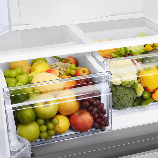 Samsung 18 cu. ft. 33" Wide 3-Door Smart Counter Depth Stainless Steel French Door Refrigerator 22132SD132 - RF18A5101SR - Scratch & Dent (Moderate)