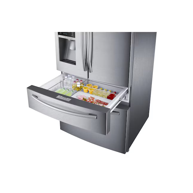 Samsung 28.2 Cu. Ft. 4-Door French Door Refrigerator with Thru-the-Door Ice and Water in Stainless Steel 31135SD255 - RF28HMEDBSR - Scratch & Dent (Moderate)