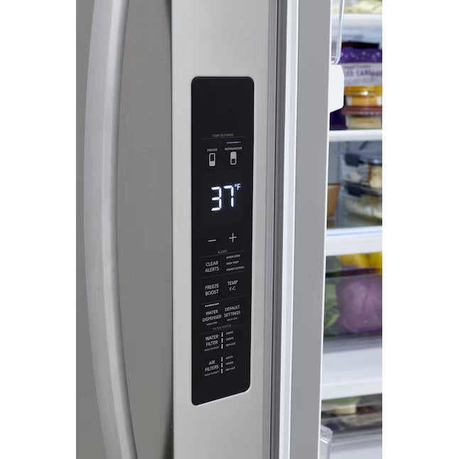 Frigidaire 29 Cu. Ft. Standard-Depth French Door Refrigerator in Stainless Steel 20SD017 - FRFN2813AF - Scratch & Dent (Minor)