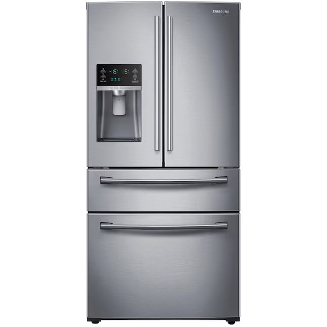 Samsung 28.2 Cu. Ft. 4-Door French Door Refrigerator with Thru-the-Door Ice and Water in Stainless Steel 31135SD255 - RF28HMEDBSR - Scratch & Dent (Moderate)
