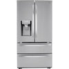 LG 27.8-cu ft 4-Door French Door Refrigerator with Dual Ice Maker in Fingerprint Resistant Steel 5SD197 - LRMXS2806S - Open Box