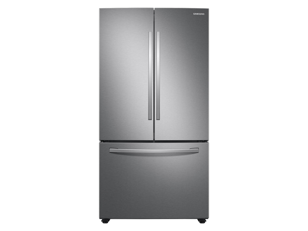 Samsung 28 cu. ft. Large Capacity 3-Door French Door Refrigerator in Stainless Steel 4SD424 - RF28T5001SR - Scratch & Dent (Minor)