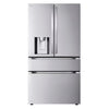 LG 29 cu. ft. Smart Standard-Depth MAX™ 4-Door French Door Refrigerator with Full-Convert Drawer™ in Print Proof Stainless Steel 3SD663 - LF29H8330S - Scratch & Dent (Moderate)
