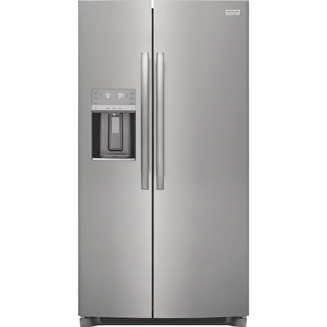 Frigidaire Gallery Smudge Proof Stainless Steel 26 Cu. Ft. Side by Side Refrigerator with Bright LED Lighting GRSS2652AF - Scratch & Dent (Major)