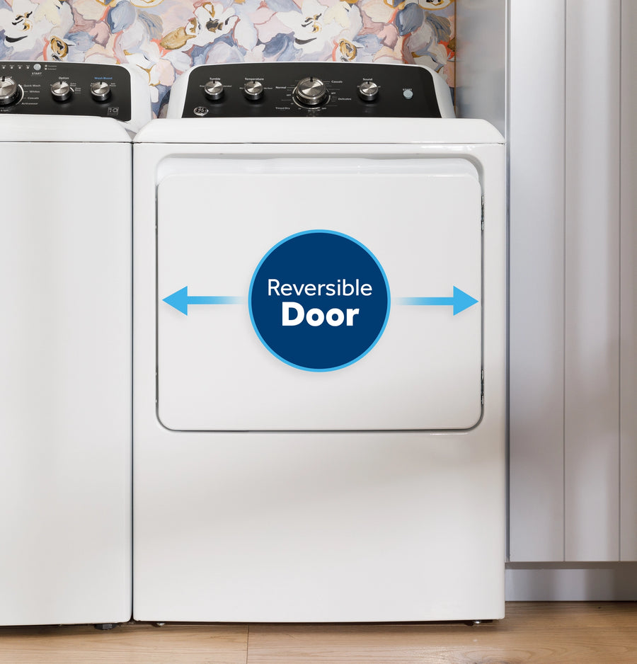 GE 7.2 cu. ft. Capacity Electric Dryer with Up To 120 ft. Venting and Extended Tumble GE9903 - GTD48EASWWB - New in Box