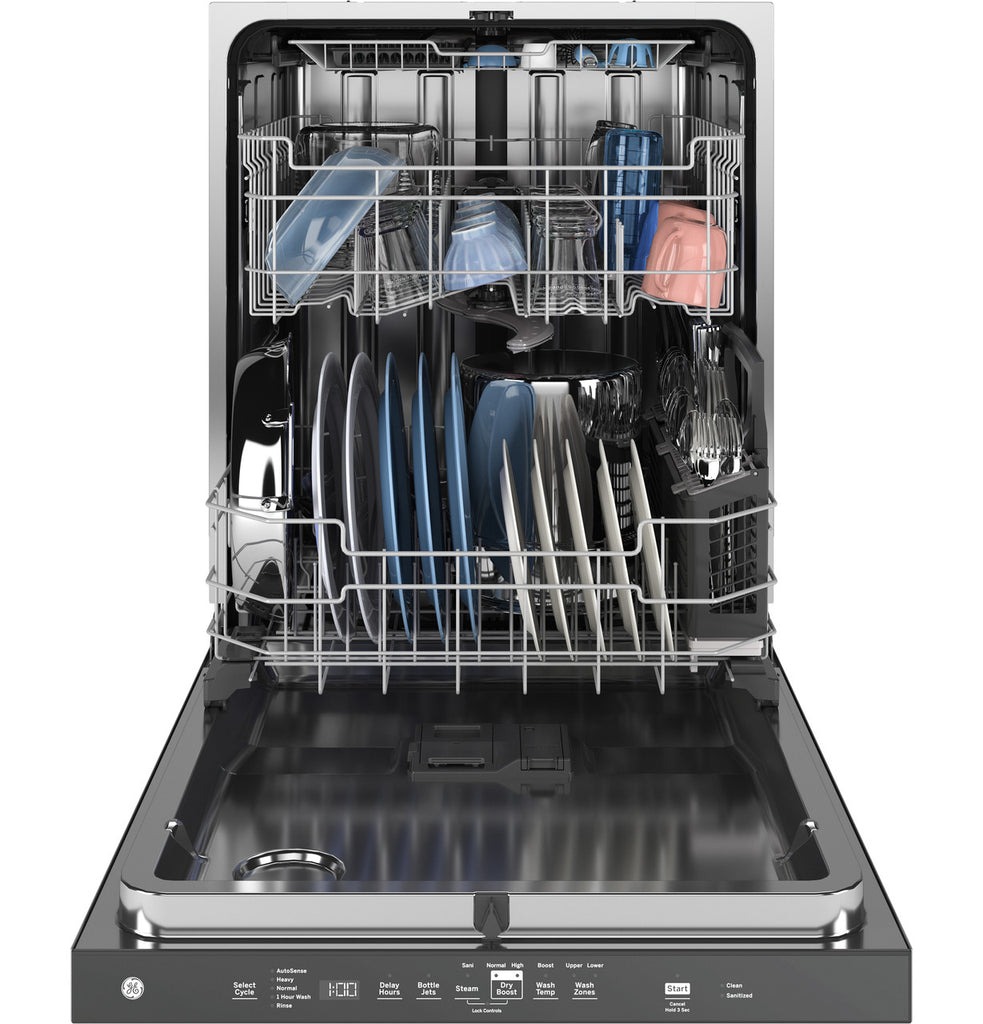 Pictures of GE® ENERGY STAR® Top Control with Stainless Steel Interior Dishwasher with Sanitize Cycle GE9893 - GDP670SGVWW - New In Box - Neu Appliance Outlet - Discount Appliance Outlet in Austin, Tx