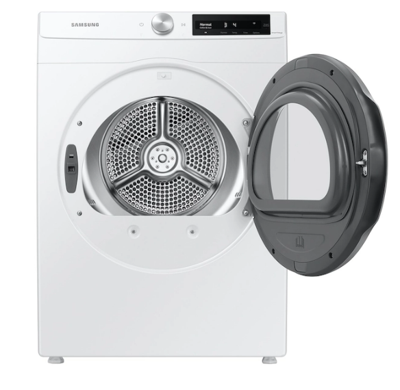 Pictures of Samsung White 2.2 cu. ft. Compact Front Load Washer with Super Speed WW2K6800AW - Scratch and Dent (Minor) and Samsung White Electric 4.0 Cu. Ft. Dryer with AI Smart Dial DV25B6900EW - New in Box - Neu Appliance Outlet - Discount Appliance Outlet in Austin, Tx
