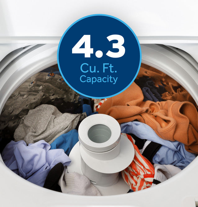 Pictures of GE® Commercial Quality 4.3 cu. ft. Capacity Washer with Stainless Steel Basket with Deep Clean and 5 Year Warranty - GTW525ACWWB - New in Box - Neu Appliance Outlet - Discount Appliance Outlet in Austin, Tx