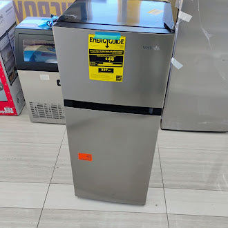 Vissani 4.5 cu. ft. 2-Door Mini Refrigerator in Platinum Steel with Freezer S154 - HVDR45PS - Scratch & Dent (Minor)