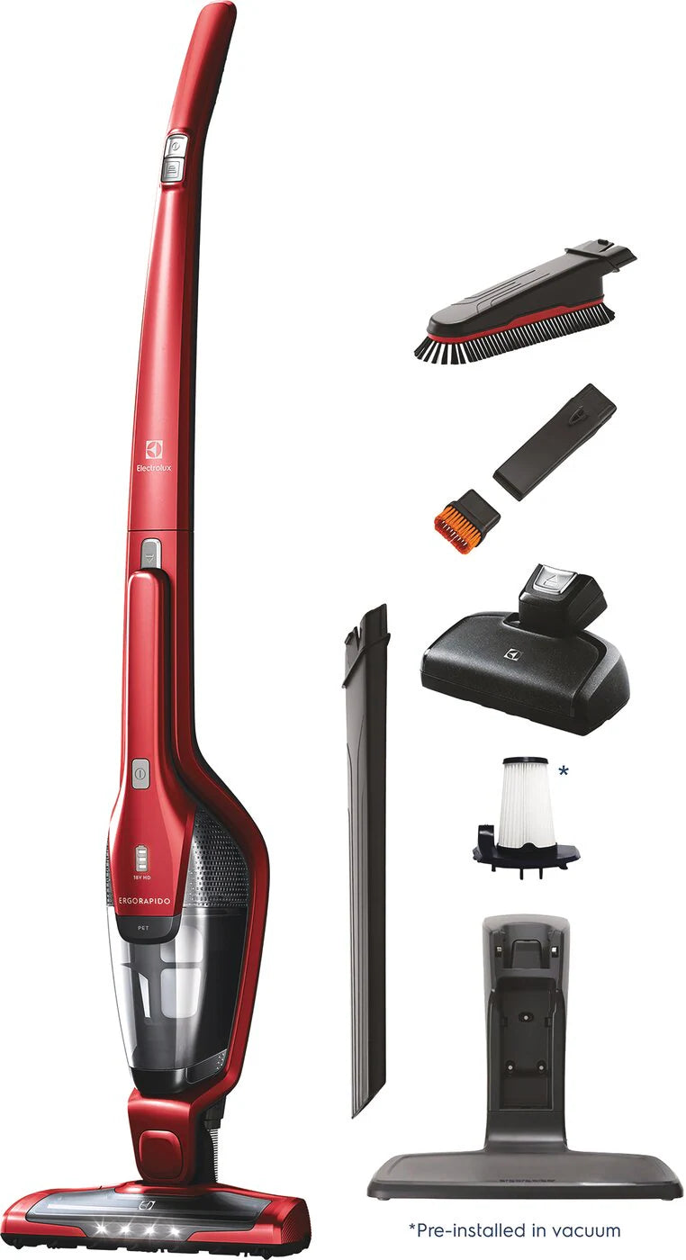 Electrolux Ergorapido™ Pet Vacuum in Red S139 - EHVS3510AR - Open Box