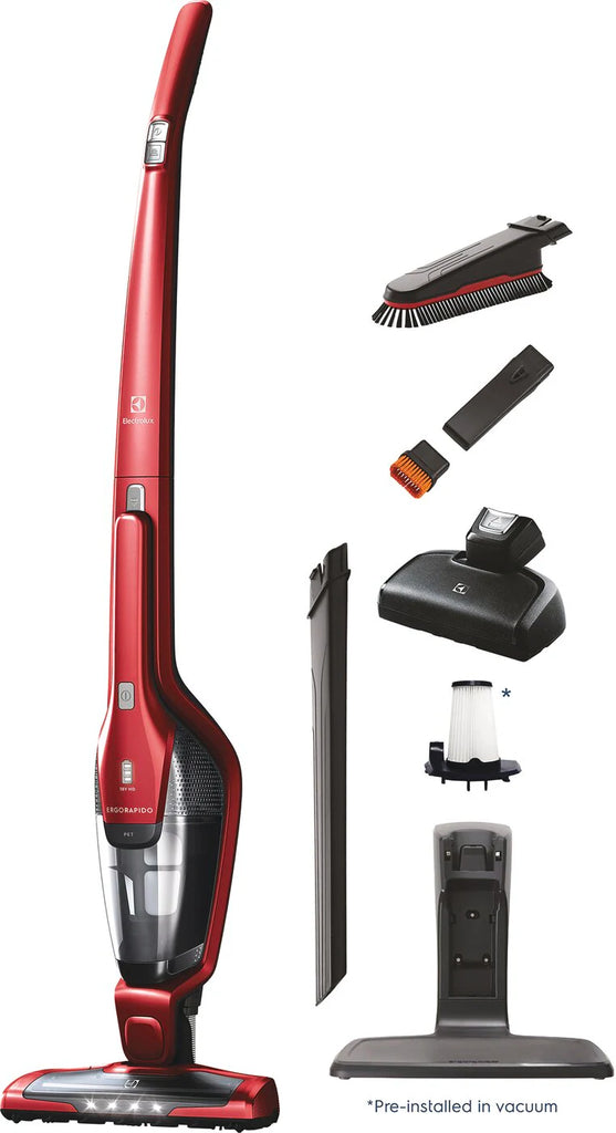 Pictures of Electrolux Ergorapido™ Pet Vacuum in Red S139 - EHVS3510AR - Open Box - Neu Appliance Outlet - Discount Appliance Outlet in Austin, Tx