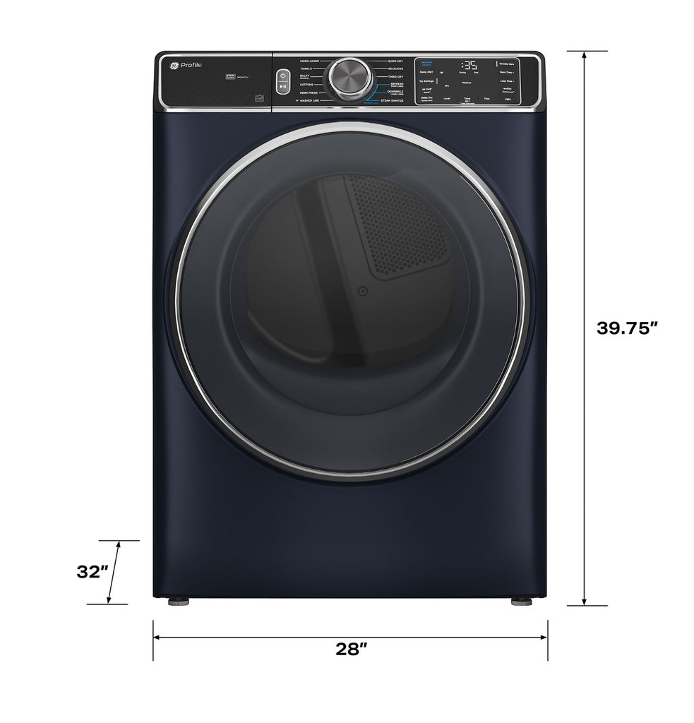 Pictures of GE Profile™ 7.8 cu. ft. Capacity Front Load Smart Electric Steam Dryer and Sanitize Cycle with Built-in WiFi PFD87ESPVRS - Scratch & Dent (Minor) - Neu Appliance Outlet - Discount Appliance Outlet in Austin, Tx