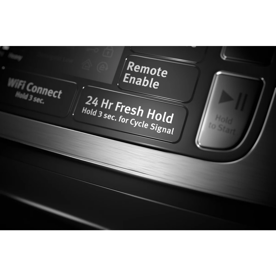 Maytag 5.0 cu. ft. Smart Front Load Washer with Extra Power and 24-Hr Fresh Hold® Option MHW8630HC - Scratch & Dent (Minor) and Maytag 7.3-cu ft Stackable Vented Electric Dryer Energy Star Certified MED5630HC - Scratch & Dent (Minor)