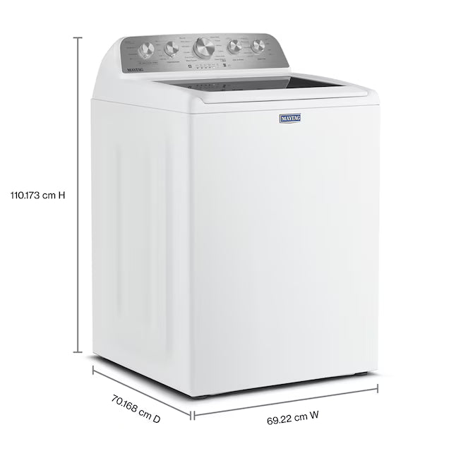 Maytag 4.7 cu. ft. Top Load Washer with Agitator, Pet Pro Option and Extra Power in White 22521668 - MTW5605RW - Open Box