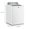 Pictures of Maytag 4.7 cu. ft. Top Load Washer with Agitator, Pet Pro Option and Extra Power in White 22231SD324 - MTW5605RW - Scratch & Dent (Minor) - Neu Appliance Outlet - Discount Appliance Outlet in Austin, Tx