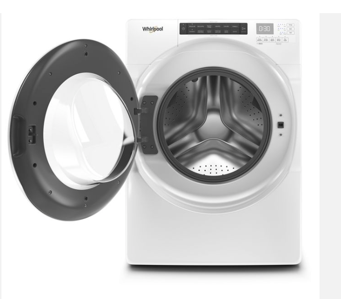 Whirlpool Closet Depth Front Load 4.3 Cu. Ft. Washer with Intuitive Controls WFW560CHW - Certified Refurbished and Whirlpool 7.4 cu. ft. ENERGY STAR Front Load Electric Dryer with Long Vent 16283 - WED560LHW - Certified Refurbished
