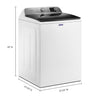 Pictures of Maytag Top Load 4.8 cu ft Washer with Deep Fill and Slow-Close Glass Lid MVW6200KW - Scratch & Dent (Moderate) and Maytag 7.0 cu ft Electric Dryer with Moisture Sensing and Quick Dry Cycle T8713 - MED6200KW - Scratch & Dent (Minor) - Neu Appliance Outlet - Discount Appliance Outlet in Austin, Tx