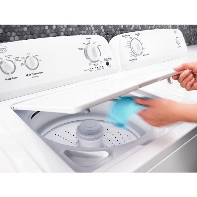 Roper White 3.5 Cu. Ft. Top Load High Efficiency Washer with Agitator RTW4516FW - Certified Refurbished