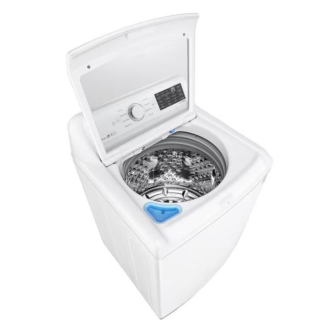 LG 4.5-cu ft High Efficiency Impeller Top-Load Washer ENERGY STAR in White WT7060CW - Certified Refurbished and LG 7.3 cu. ft. Ultra Large Capacity Smart wi-fi Enabled Rear Control Gas Dryer with EasyLoad™ Door DLG7401WE - Certified Refurbished
