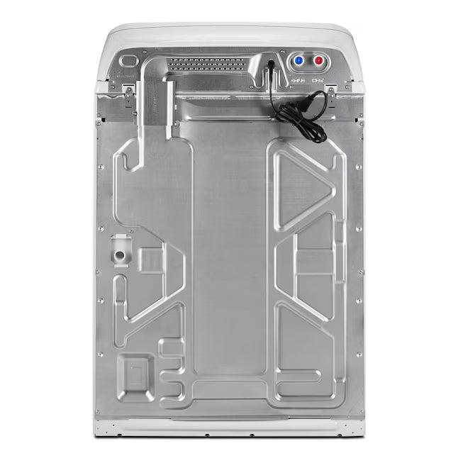Maytag Top Load 4.8 cu ft Washer with Deep Fill and Slow-Close Glass Lid MVW6200KW - Scratch & Dent (Moderate) and Maytag 7.0 cu ft Electric Dryer with Moisture Sensing and Quick Dry Cycle T8713 - MED6200KW - Scratch & Dent (Minor)