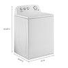 Amana 3.8 Cu. Ft. Top Load Washer with High Efficiency Agitator NTW4519JW - Scratch & Dent (Minor) and Amana 6.5 Cu. Ft. Electric Dryer with Wrinkle Prevent Option 16053 - NED4655EW - Open Box