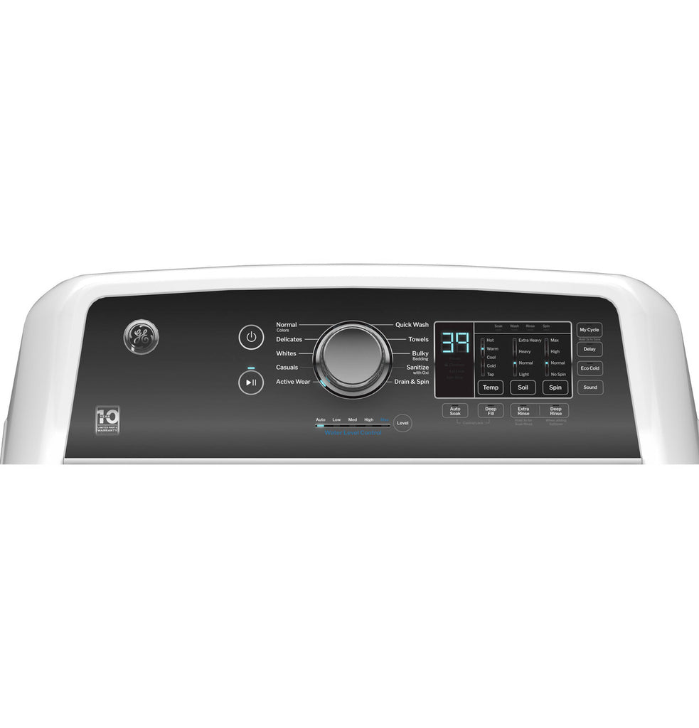 GE 4.5 cu. ft. Capacity Washer with Water Level Control GTW585BSVWS - New in Box and GE 7.2 cu. ft. Capacity Electric Dryer with Up To 120 ft. Venting and Extended Tumble  16028 - GTD48EASWWB - Certified Refurbished