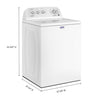 Pictures of Maytag Top Load 3.8 cu. ft. Washer with Deep Fill and Quick Wash Cycle MVW4005SW and Maytag Top Load Electric Wrinkle Prevent 7.0 cu. ft. Dryer with Auto Dry 16077 MED4005SW - Open Box - Neu Appliance Outlet - Discount Appliance Outlet in Austin, Tx
