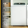Whirlpool 4.6 Cu. Ft. Top Load Impeller Washer with Built-in Faucet WTW5020SW  - Scratch & Dent (Minor) and Whirlpool 7.0 cu. ft. Electric Dryer with Hamper Door 16030 - WED5010LW - Open Box