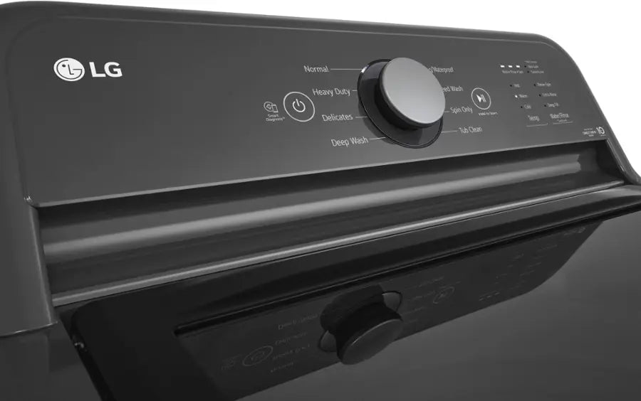 Pictures of LG 4.1 cu. ft. Top Load Washer with 4-Way Agitator® and TurboDrum™ Technology WT6105CM and LG 7.3 cu. ft. Gas Dryer with Dial-A Cycle Knob ENERGY STAR and FlowSense Duct Clogging Indicator 15025 - DLG6101M - Open Box - Neu Appliance Outlet - Discount Appliance Outlet in Austin, Tx