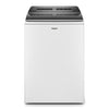 Whirlpool 5.2 - 5.3 cu. ft. Top Load Washer with 2 in 1 Removable Agitator and Load & Go™ Dispenser WTW8127LW - Scratch & Dent (Minor) and Whirlpool 7.4 cu. ft. Electric Dryer with AccuDry Sensor and Wrinkle Shield WED5100HW - Certified Refurbished