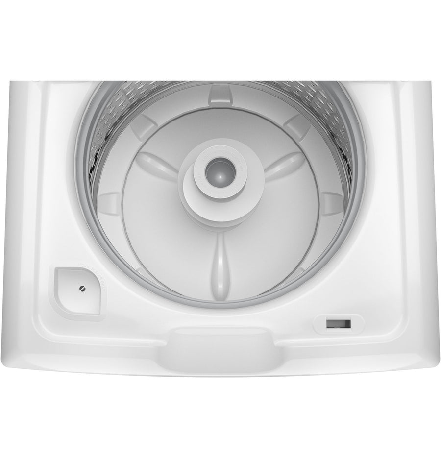 GE® 4.5 cu. ft. Capacity Washer with Stainless Steel Basket GTD48EASWWB - Certified Refurbished and GE 7.2 cu. ft. Capacity Electric Dryer with Up To 120 ft. Venting and Extended Tumble - GTD48GASWWB - New in Box