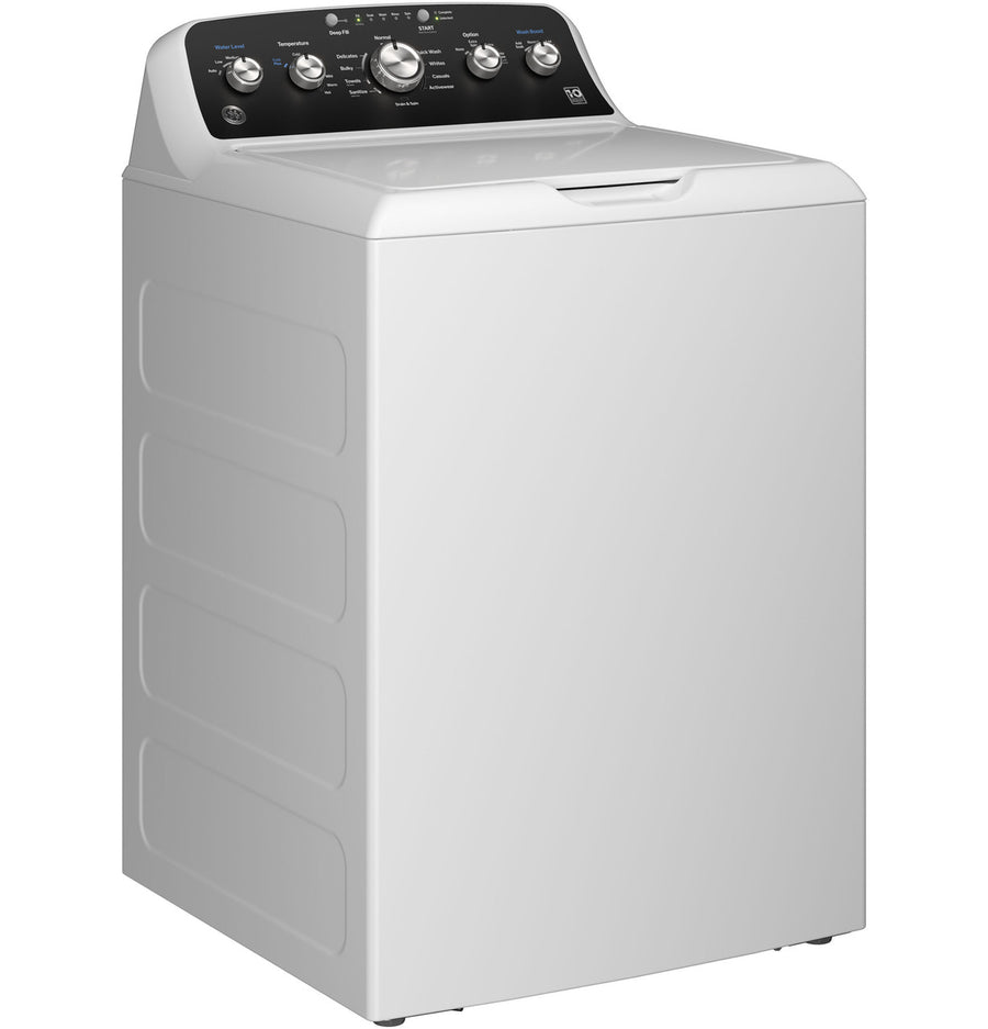 GE® 4.5 cu. ft. Capacity Washer with Stainless Steel Basket GTD48EASWWB - Certified Refurbished and GE 7.2 cu. ft. Capacity Electric Dryer with Up To 120 ft. Venting and Extended Tumble - GTD48GASWWB - New in Box