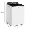 Whirlpool 5.2–5.3 Cu. Ft. Top Load Washer in White with Removable Agitator WTW6157PW - Open Box and Whirlpool 7.0 cu. ft. Electric Dryer with Hamper Door 16062 - WED5010LW - Open Box