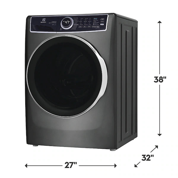 Electrolux Titanium Front Load 600 Series 4.5 Cu. Ft. Washer with Smartboost ELFW7637AT - Open Box and Electrolux Frontload Electric Steam Dryer 16287 - ELFE7537AT - Open Box