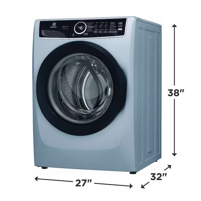 Electrolux 27 in. 4.5 cu.ft. HE Front Load ENERGY STAR Washer with LuxCare Wash System ELFW7437AG - Open Box and  Electrolux 8 cu.ft.  Electric Dryer vented Front Load Perfect Steam Dryer with Instant Refresh 16273 - ELFE7437AG - Open Box