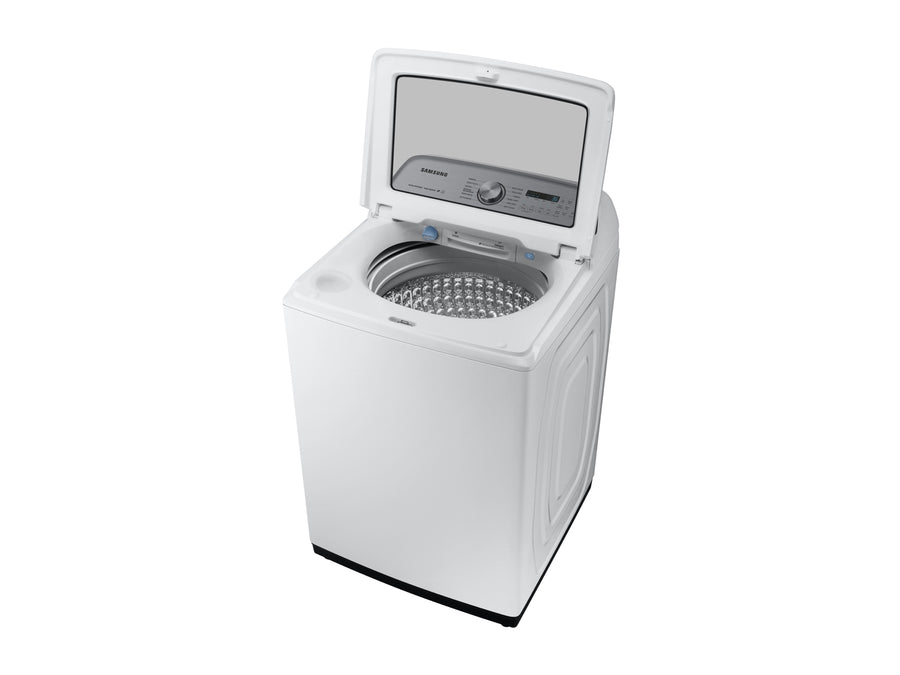 Samsung Top Load 5.0 Cu. Ft. Washer with Super Speed in White 31135SD249 - WA50R5400AW - Scratch & Dent (Moderate)