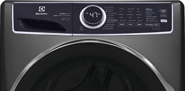 Electrolux Titanium Front Load 600 Series 4.5 Cu. Ft. Washer with Smartboost ELFW7637AT - Scratch & Dent (Major) and Electrolux Frontload Electric Steam Dryer 16071 - ELFE7537AT - Scratch & Dent (Minor)